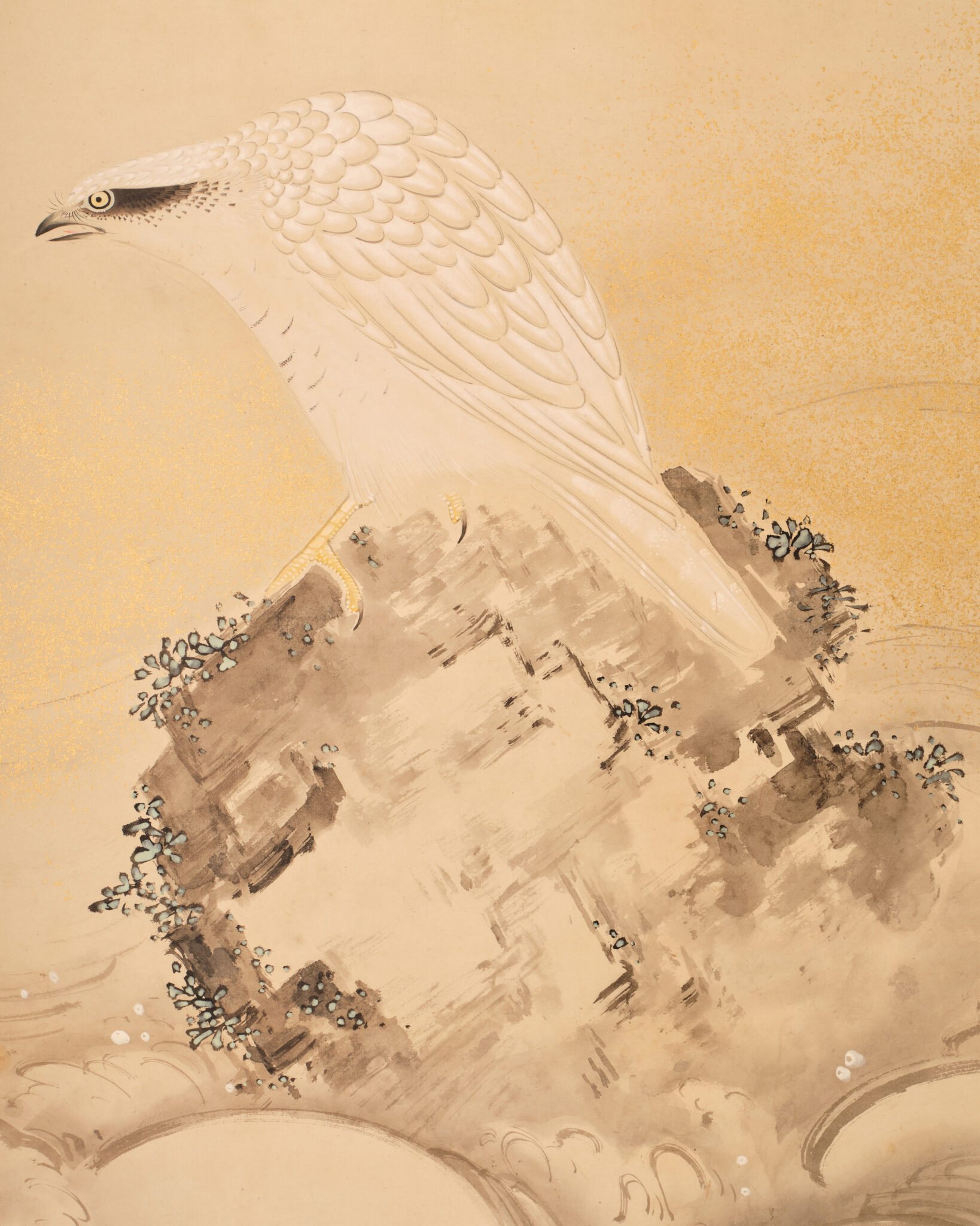 Japanese Two-Panel Screen: Sea Hawk by Watanabe Kiyoshi