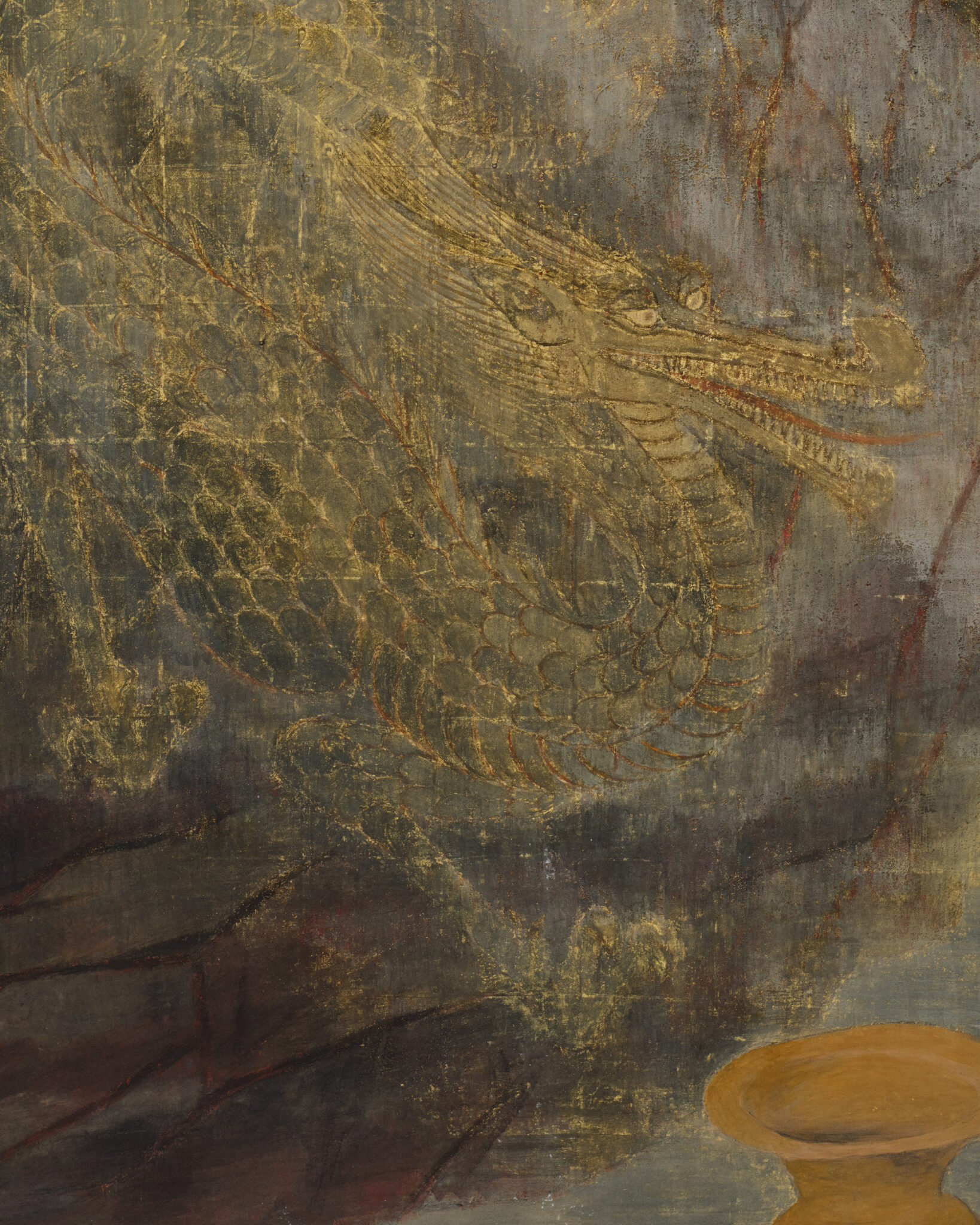 Japanese Two-Panel Screen: Kushinada-hime and Yamata no Orochi