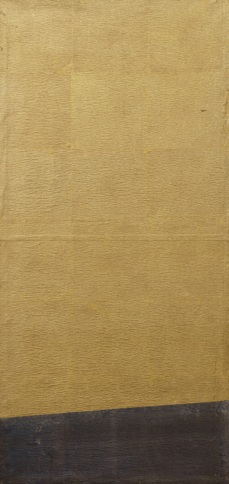 Japanese Eight-Panel Screen: Gold and Silver Minimalist Composition