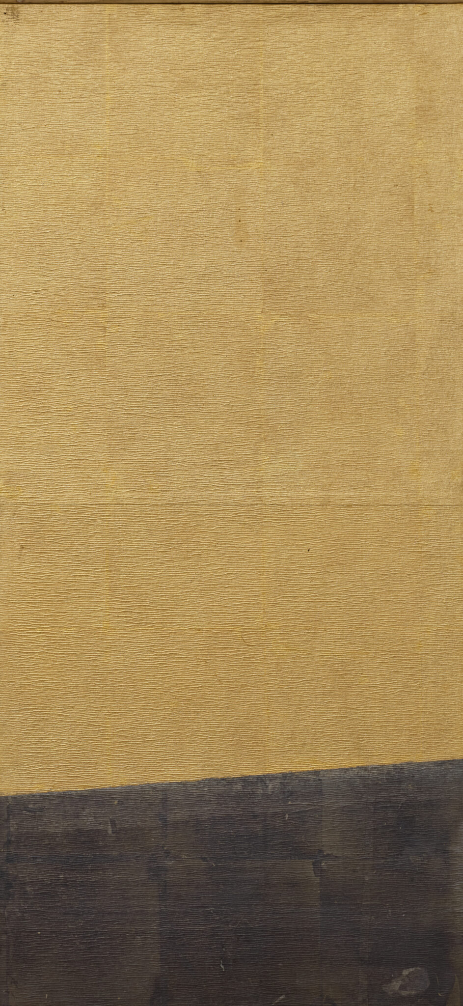 Japanese Eight-Panel Screen: Gold and Silver Minimalist Composition