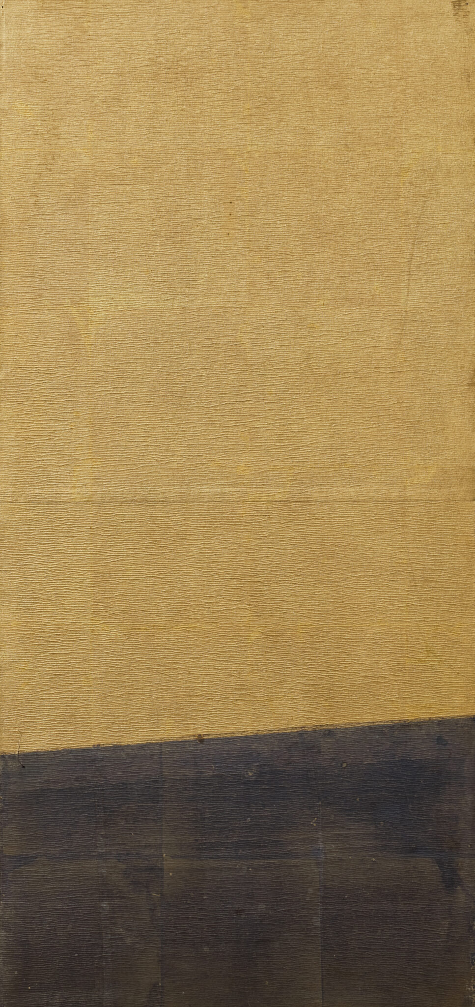 Japanese Eight-Panel Screen: Gold and Silver Minimalist Composition