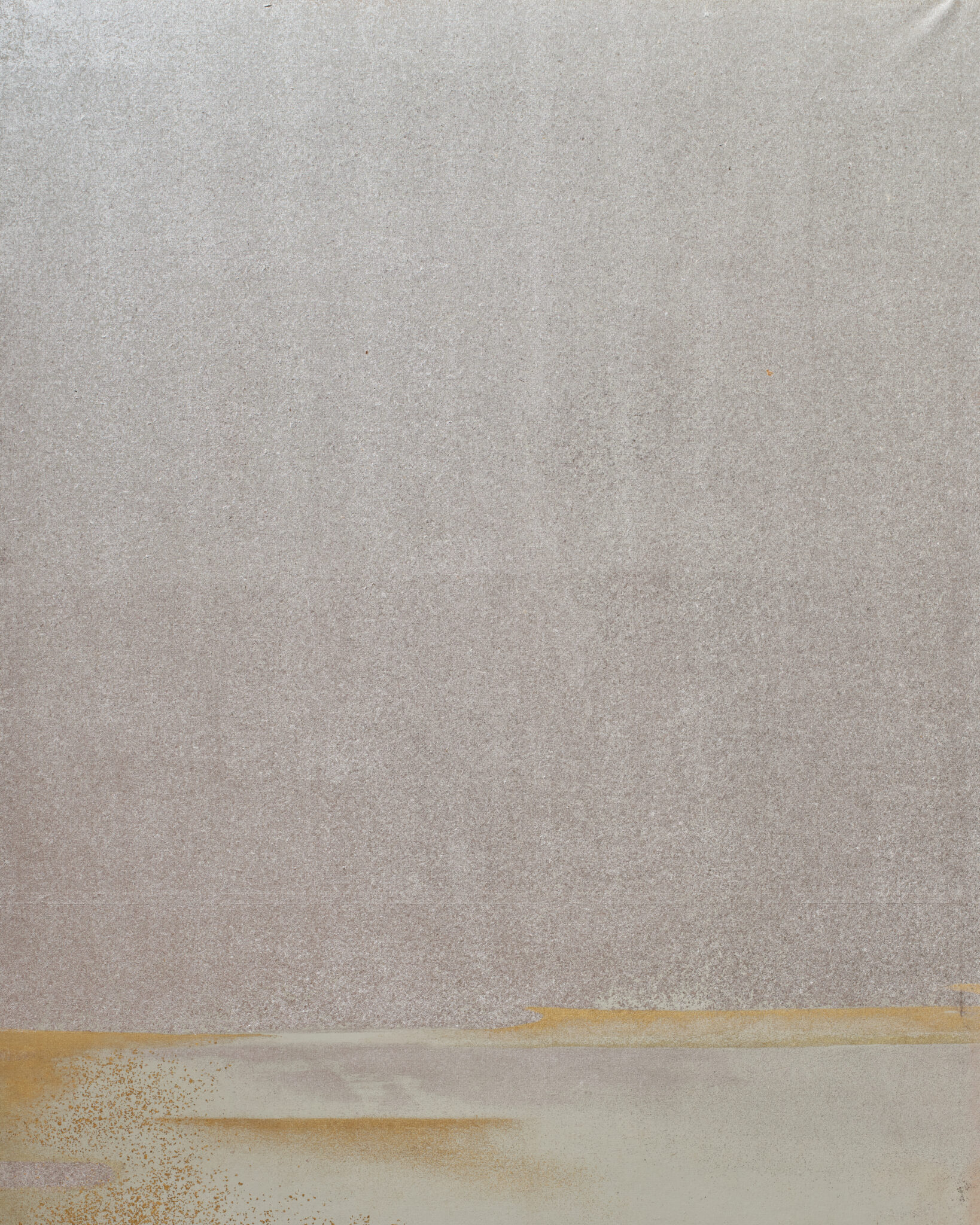Japanese Six Panel Screen: Abstract Cloudscape on Silver Ground
