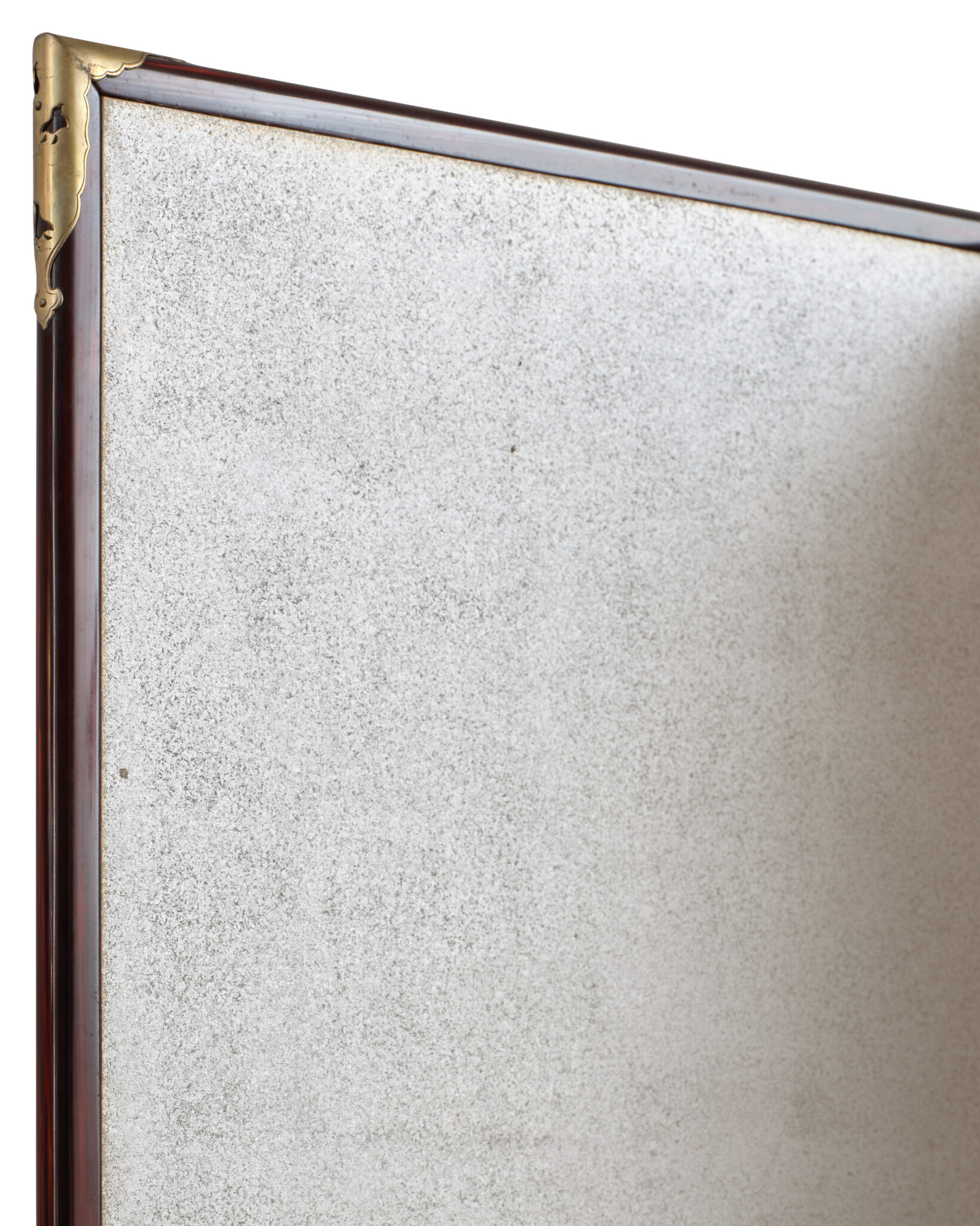 Japanese Six Panel Screen: Abstract Cloudscape on Silver Ground