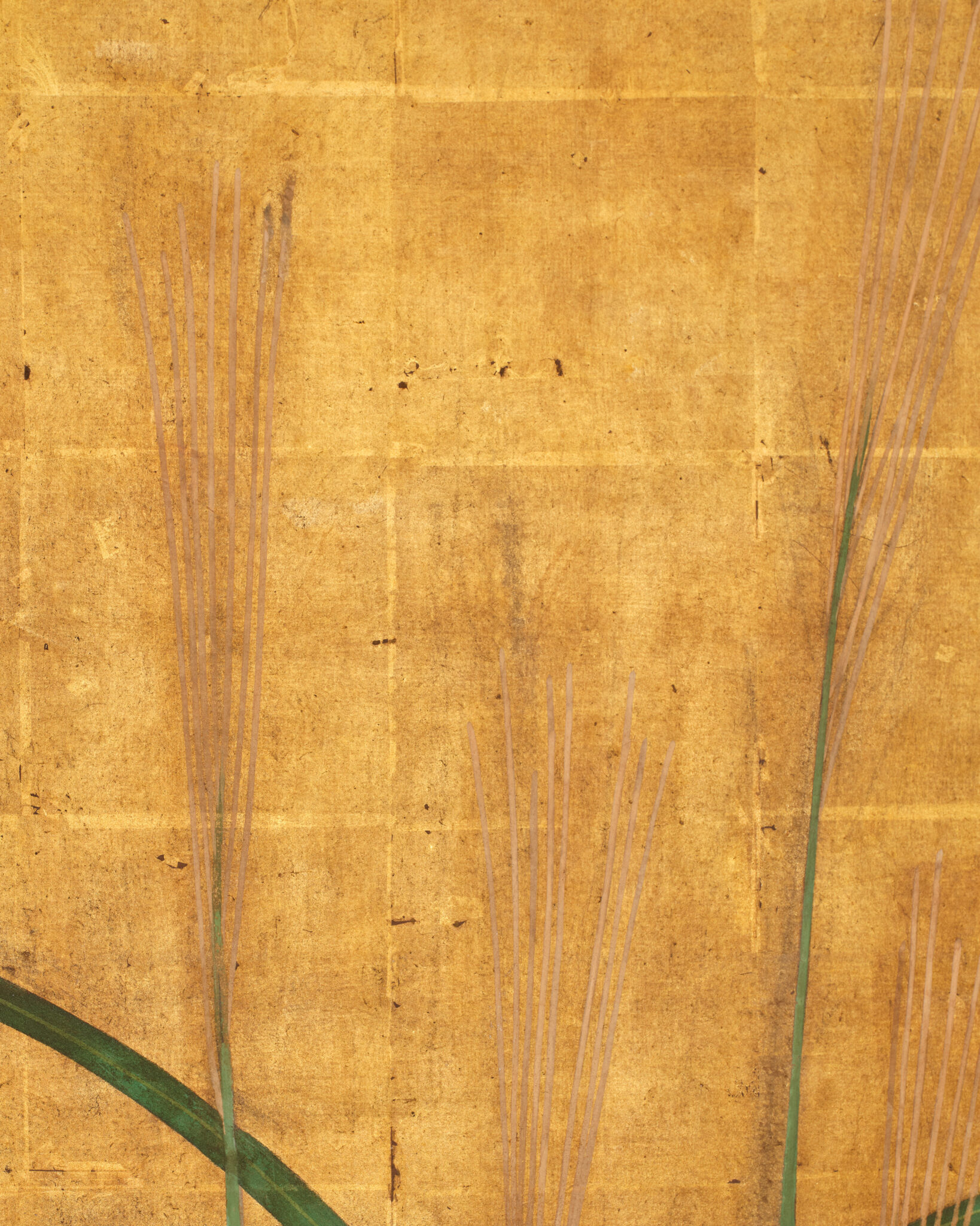 Japanese Two Panel Screen: Pheasants in Autumn Garden