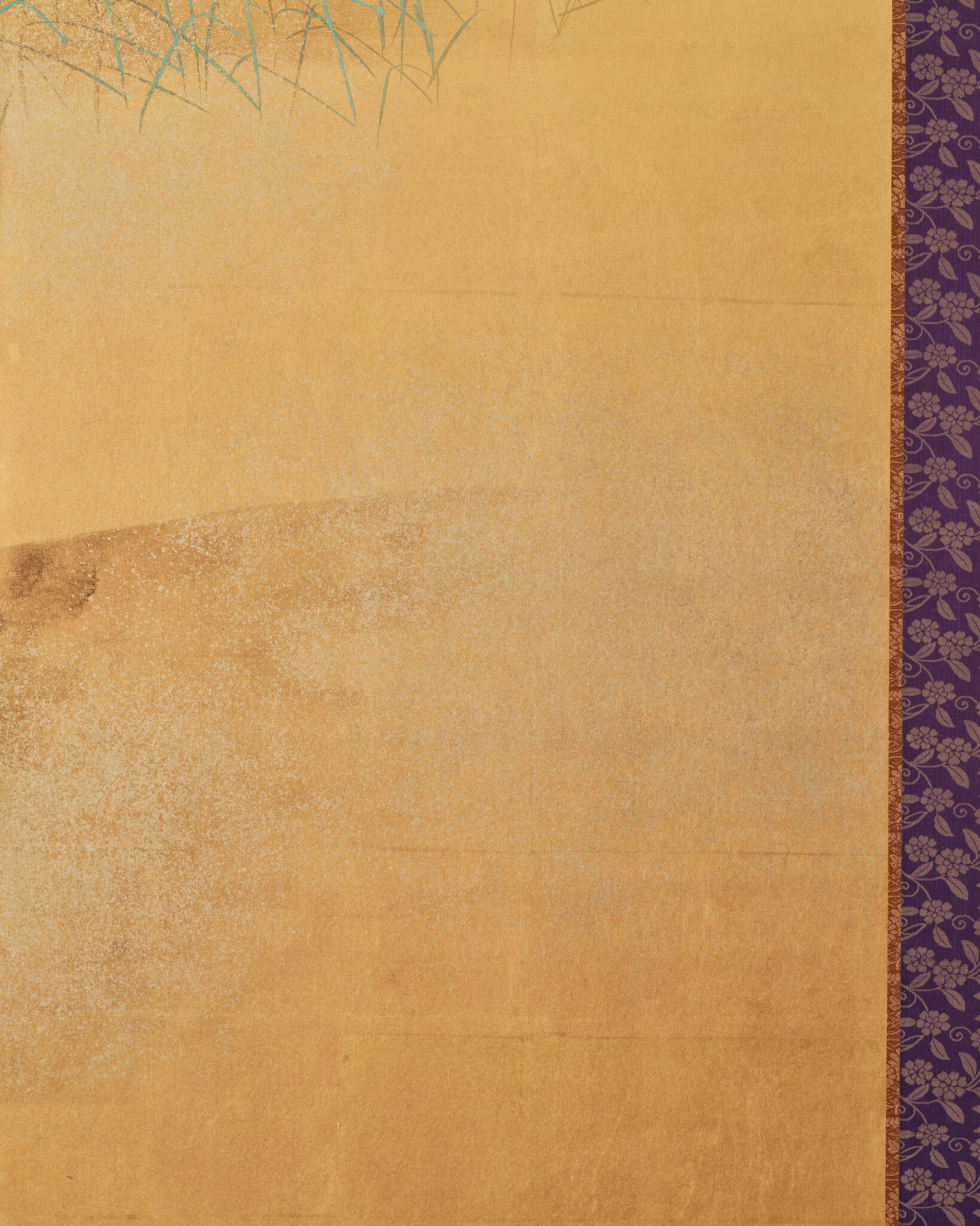 Japanese Six Panel Screen: Moon Over Autumn Grasses