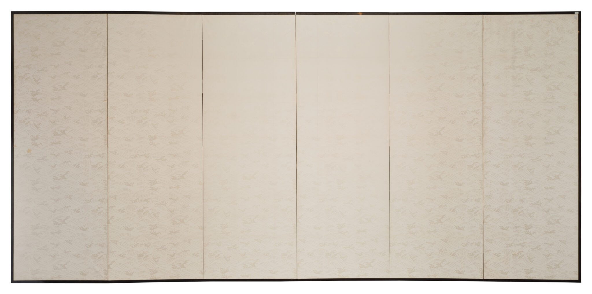 Japanese Six Panel Screen: Moon Over Autumn Grasses