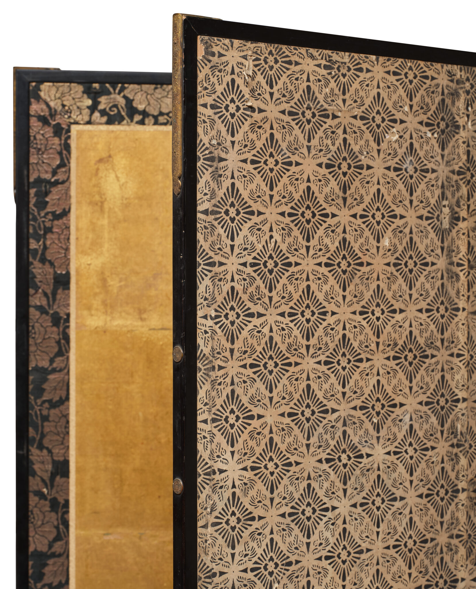 Japanese Two Panel Screen: Venerable Pine in Snow