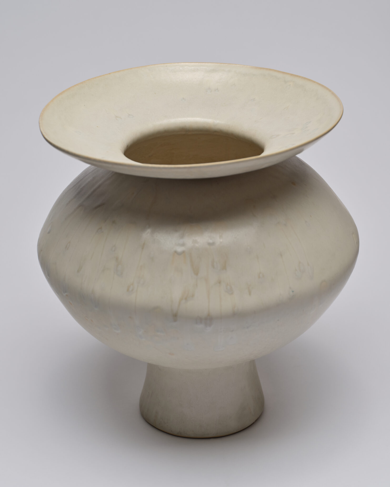 Japanese Ivory-Glazed Vase
