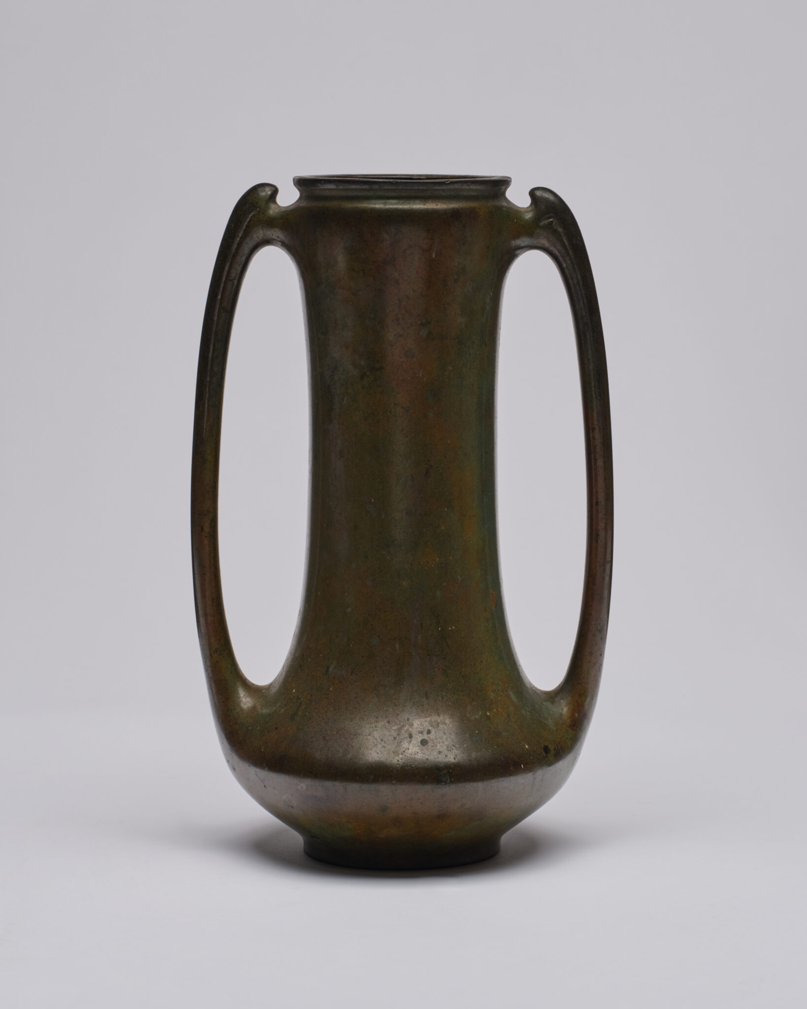 Japanese Bronze Vase with Openwork Handles