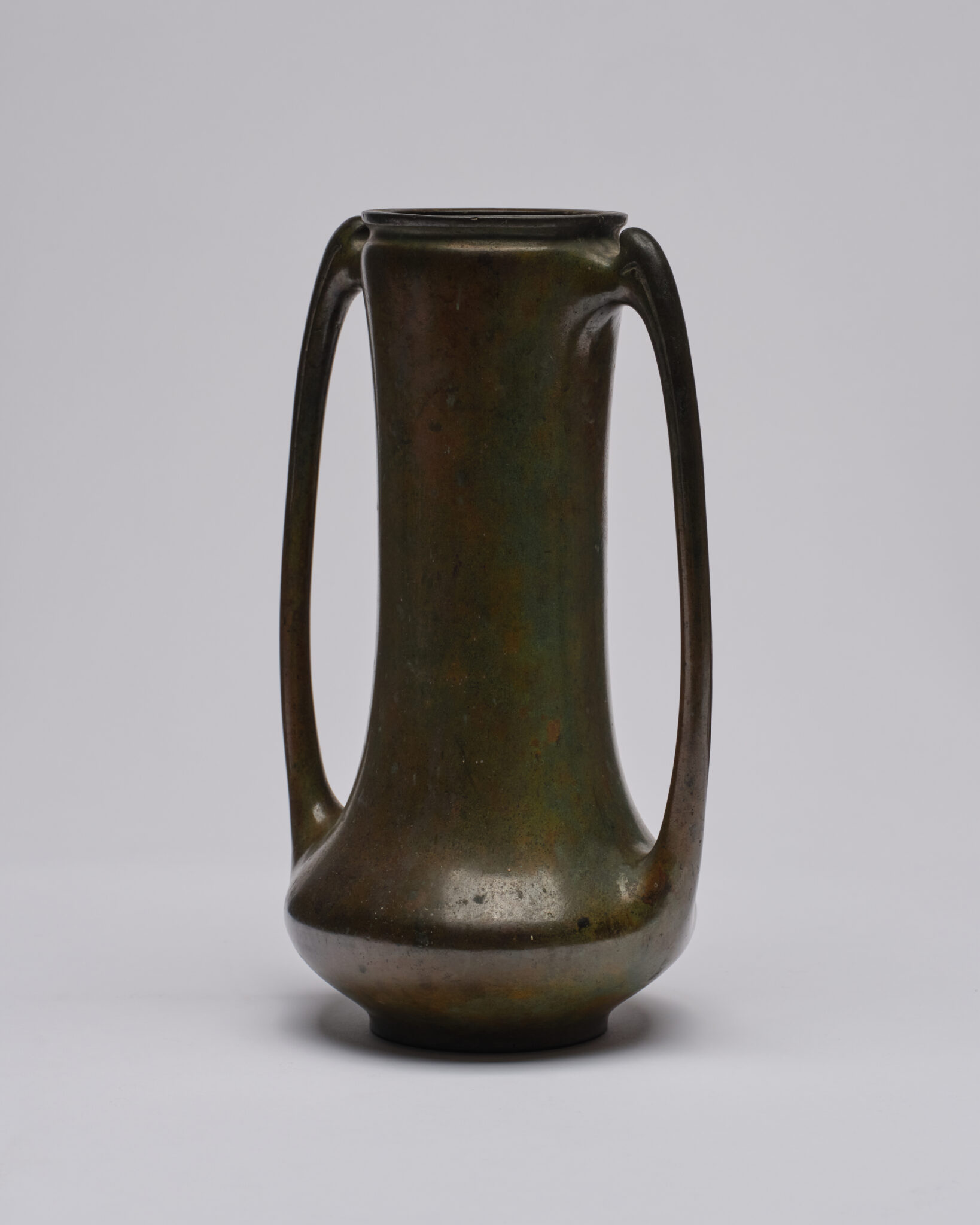 Japanese Bronze Vase with Openwork Handles