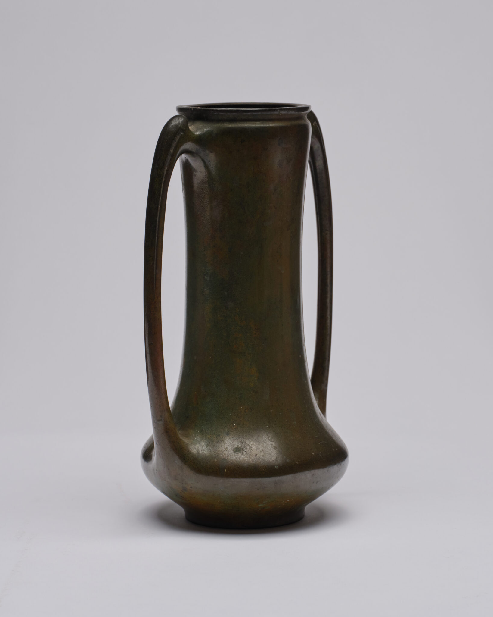 Japanese Bronze Vase with Openwork Handles