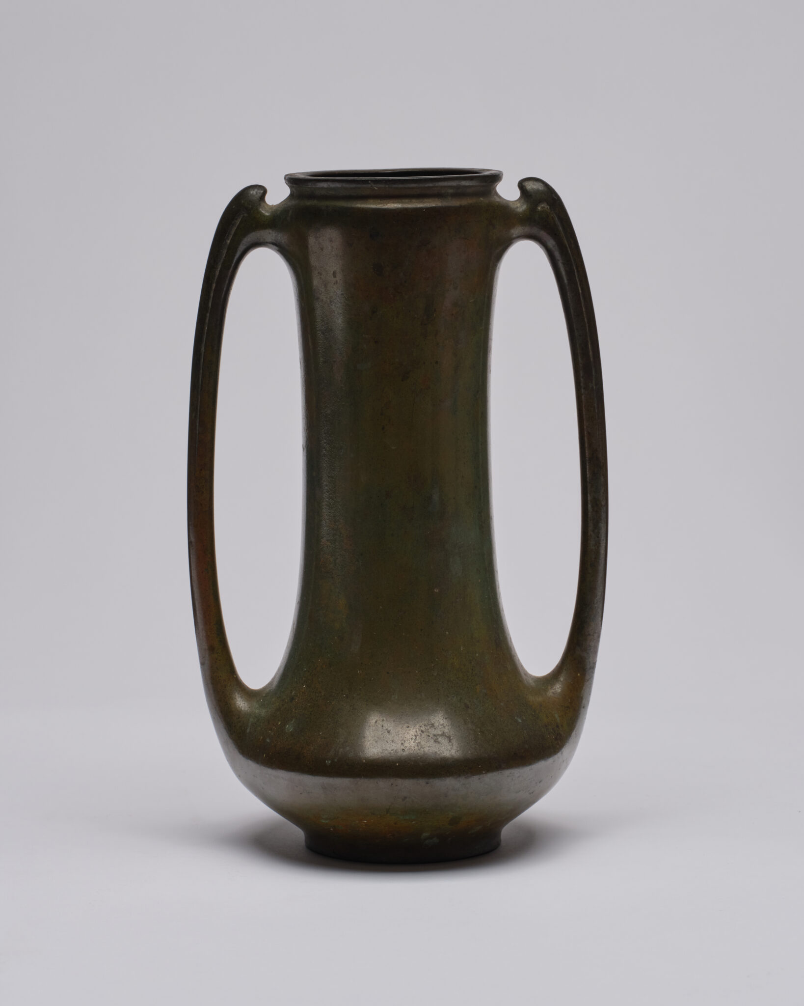Japanese Bronze Vase with Openwork Handles