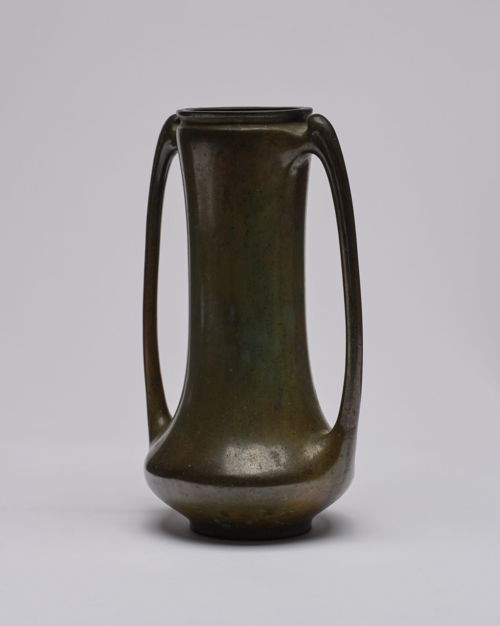 Japanese Bronze Vase with Openwork Handles