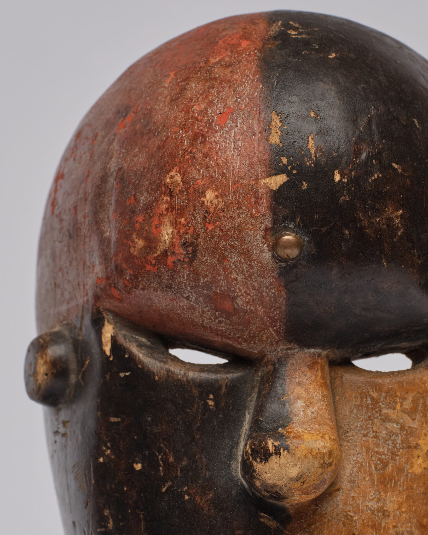 West African Painted Wood Mask