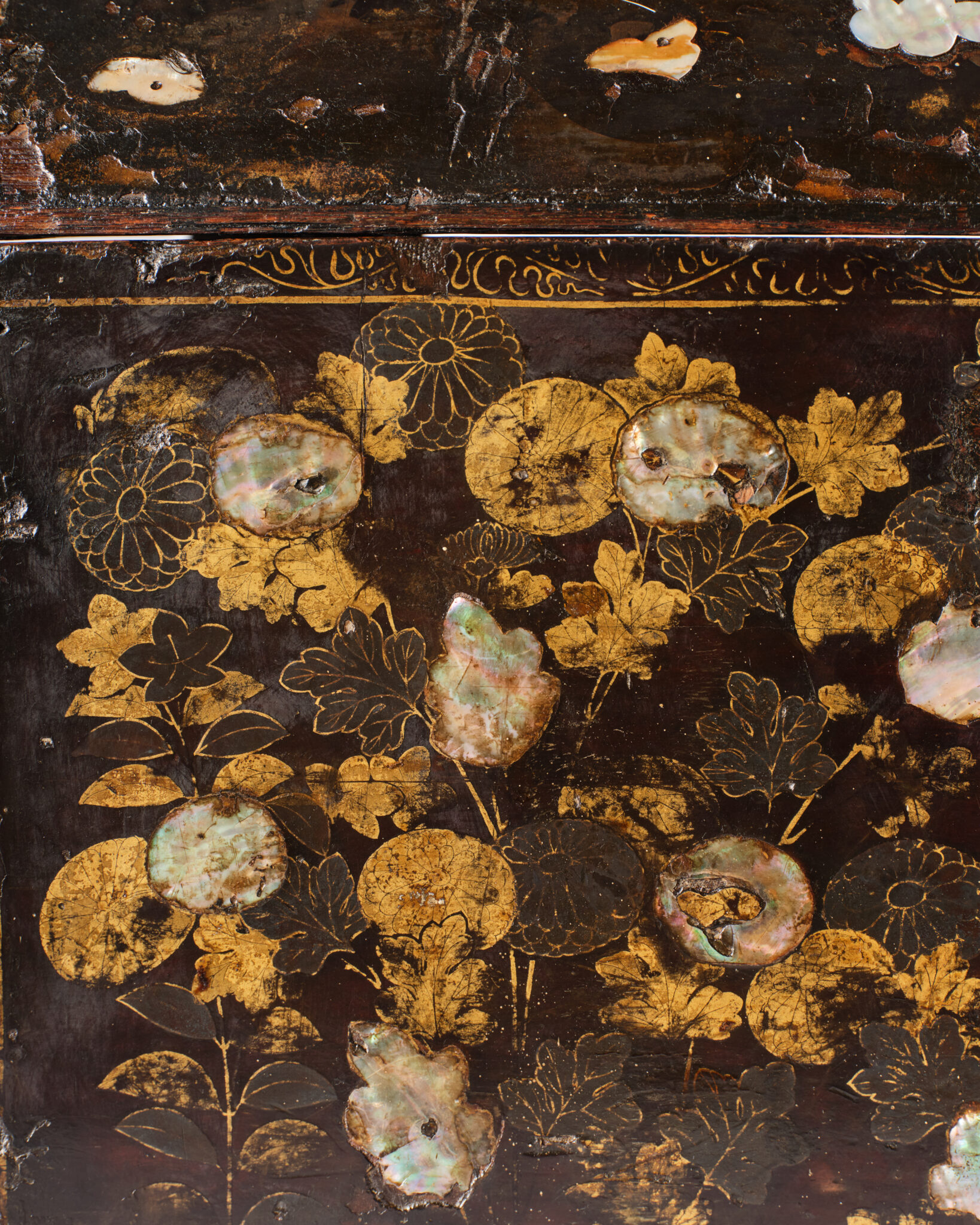 Japanese Nanban Lacquer Coffer