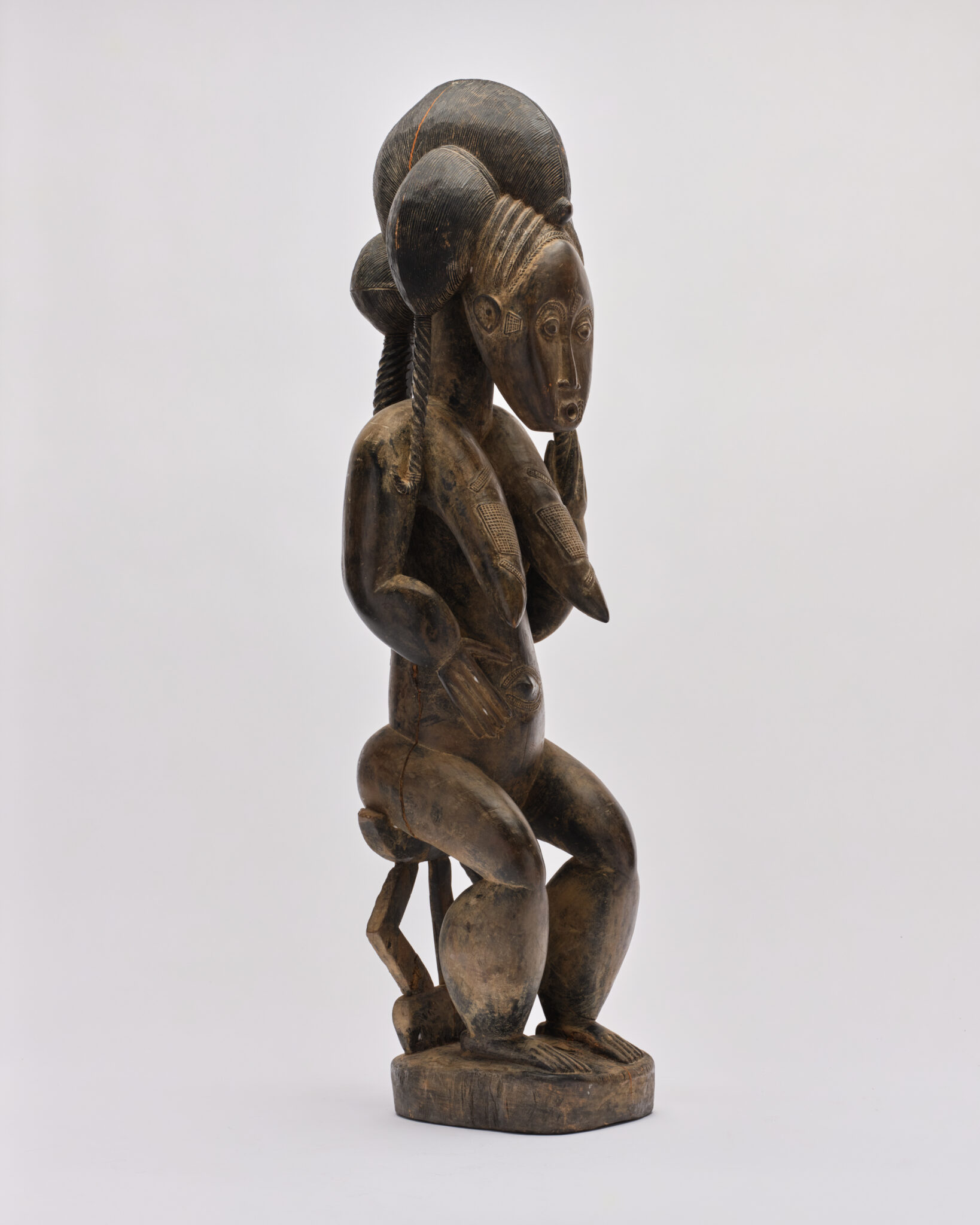 African Carved Wood Figure – Senufo Female Figure