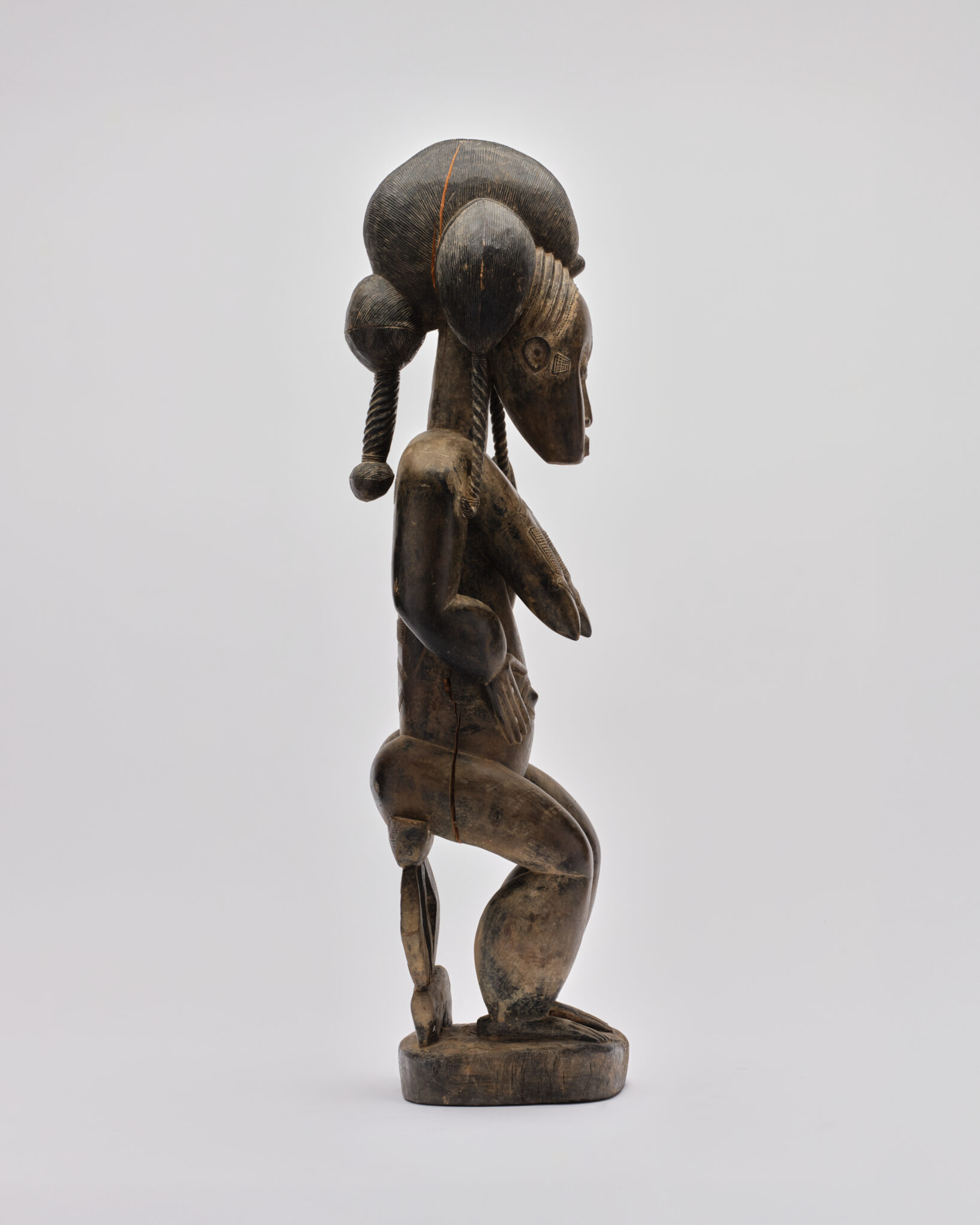 African Carved Wood Figure – Senufo Female Figure