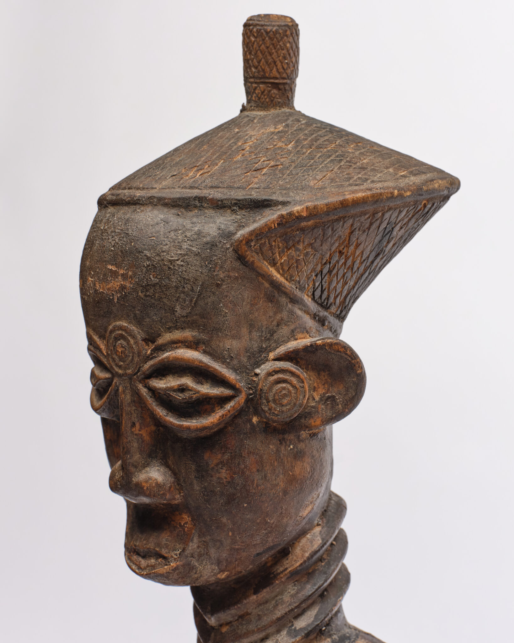 African Carved Wood Male Figure