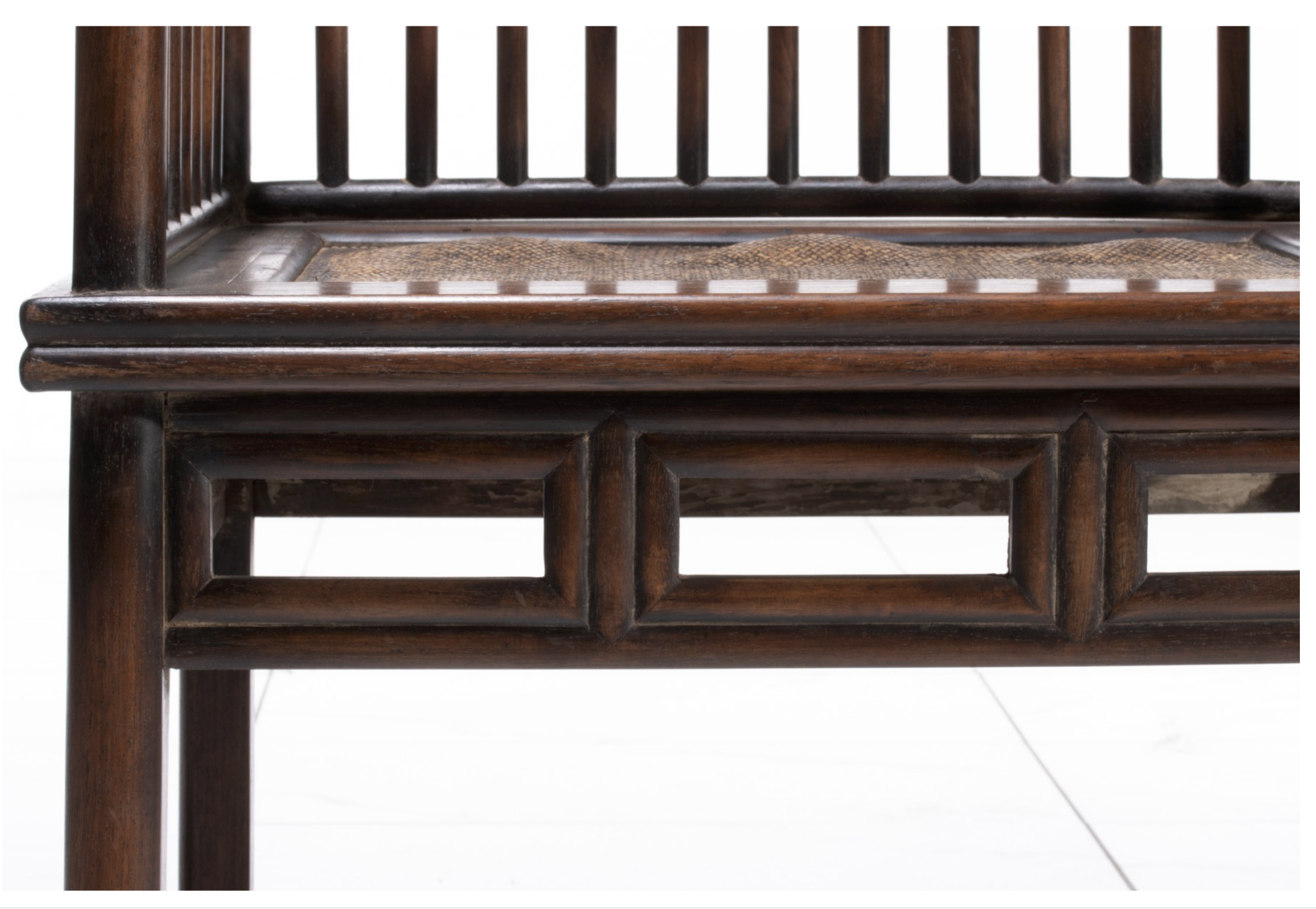 Pair of Late Qing Dynasty Chinese Spindle-Back Arm Chairs
